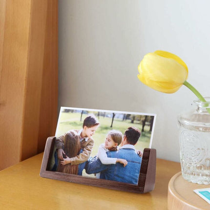6 Inch Photo Frames 2 pcs Set, Wooden And Acrylic Glass Picture Frame For Tabletop Home Decor.
