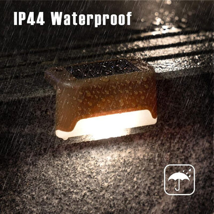 12 Pack Solar Lights Waterproof Solar Powered Lights For Deck, Stairs, Fence, Yard, Patio And Driveway (Warm White).