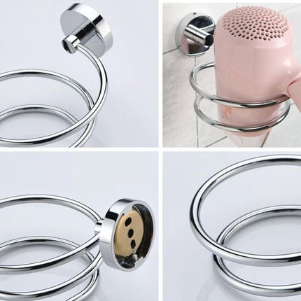 Wall Mounted Hair Dryer Holder, 304 Stainless Steel Hair Dryer Storage/Holder, Bathroom Accessories.