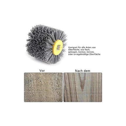 Nylon Brush - Pull Wheel - Polishing Brush - Grit 80/120/180/240 - For Woodworking Machine - Satin Finishing Machine.