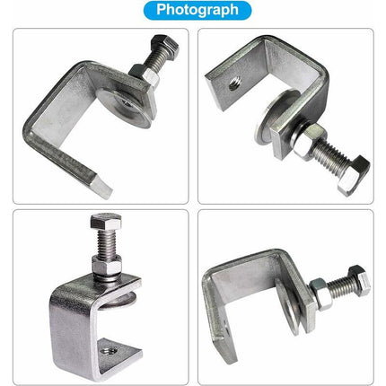 3 pcs 65Mm Heavy Duty 304 Stainless Steel C-Clamps, For Clamps, Pliers And Turnbuckles, Woodworking Tools, Diy & Auto.