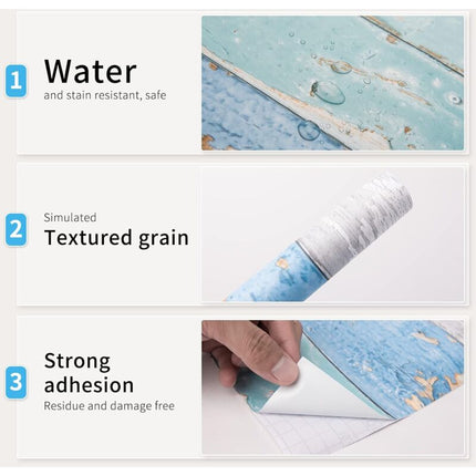 Self Adhesive Vinyl Wallpaper For Furniture Countertop Wood Grain Pattern Decorative Sticker,0.456M.