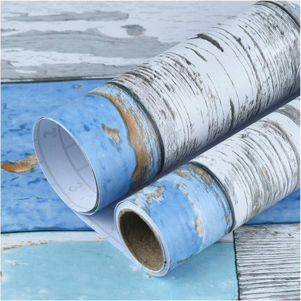 Self Adhesive Vinyl Wallpaper For Furniture Countertop Wood Grain Pattern Decorative Sticker,0.456M.