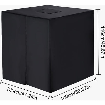 1000L Ibc Tank Cover, 420D Water Tank Cover, Anti-Uv Tank Protection Cover, Ibc Tank Protective Cover With Zipper, 120.