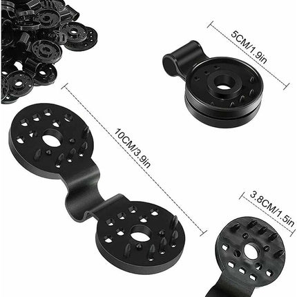 50 pcs Practical Heavy Duty Fixing Clip For Privacy Screen Fabric Sunshade In Greenhouse.
