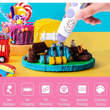 3D Pla Filament, 3D Refill 1.75Mm, 3D Filament 5M 20 Colors Each, Suitable For Kids And Adults, 3D Pen Accessory.