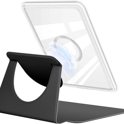 360° Rotating & Detachable Magnetic Case for 6.8" Kindle Paperwhite 11th Generation (2021)  – Auto Wake/Sleep, Hands-Free Stand, Clear Back Cover (black).