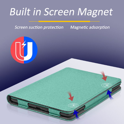 Lainergie Case for Kindle Paperwhite 7"/6.8" (12th/11th Gen, 2024/2021) , Slim PU Shell Cover with Stand, Hand Strap, Auto-Wake/Sleep Feature Not for TCL, Green.