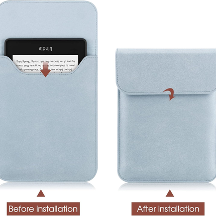 Universal Sleeve Case for 6"，6.8", Kindle Paperwhite/Colorsoft/Signature Edition 2024-2012 Sleeve Bag Pouch Cover for 6-6.8'' Kobo/Tolino/Pocketbook 6-inch ebook Reader,Blue.