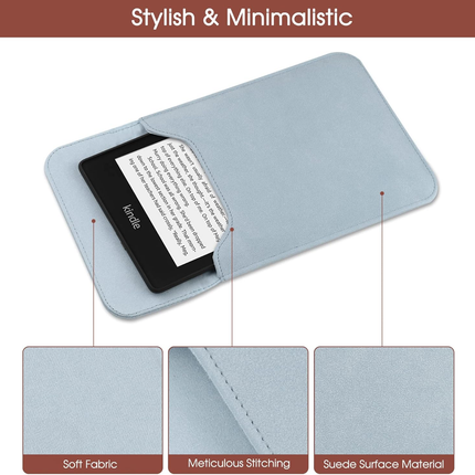 Universal Sleeve Case for 6"，6.8", Kindle Paperwhite/Colorsoft/Signature Edition 2024-2012 Sleeve Bag Pouch Cover for 6-6.8'' Kobo/Tolino/Pocketbook 6-inch ebook Reader,Blue.