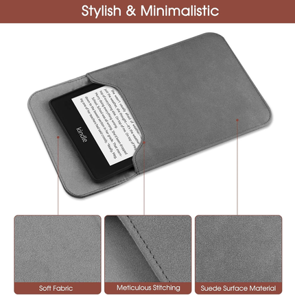Universal Sleeve Case for 6"，6.8", Kindle Paperwhite/Colorsoft/Signature Edition 2024-2012 Sleeve Bag Pouch Cover for 6-6.8'' Kobo/Tolino/Pocketbook 6-inch ebook Reader,Dark Gray.