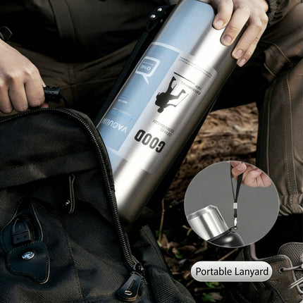 Antibacterial 316 Stainless Steel Vacuum Flask 600ml | Tea Infuser & Insulated Bottle for Hot/Cold Drinks (Bright silver).