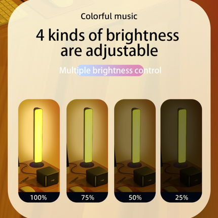 Dynamic Music Syncing LED Lights Atmospheres Lighting LED Light Bar For Car Interior And Home Entertainments Lamp.