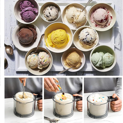 Creami Pints and Lids for Ninja,4 pack Creamy Icecream Containers Cups Jars Tubs Canisters Set,Smoothie Pot Compatible with NC299AMZ & NC300s Series Creamer Ice Cream Maker Machine.