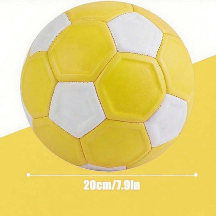 Curved ball for outdoor sports, 20 cm - fun - curved ball - perfect for children - yellow, new - new 2025.