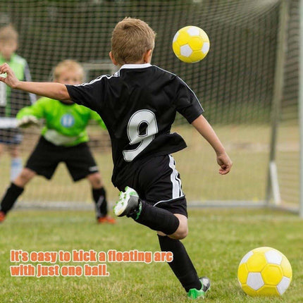Curved ball for outdoor sports, 20 cm - fun - curved ball - perfect for children - yellow, new - new 2025.