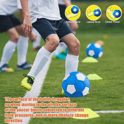 Curved ball for outdoor sports, 20 cm - fun - curved ball - perfect for children - blue - new 2025.