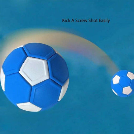Curved ball for outdoor sports, 20 cm - fun - curved ball - perfect for children - blue - new 2025.