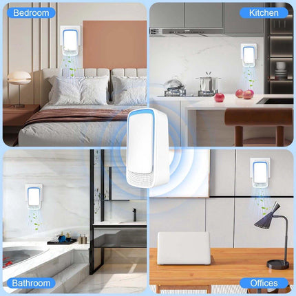Air Purifier - Pack of 4 Plug-in Negative Ion Air Purifiers - Negative Ion Air Purifier - Home Air Purifier - Negative Ion Air Purifier - Deodorizer - Ionizer - Wit.