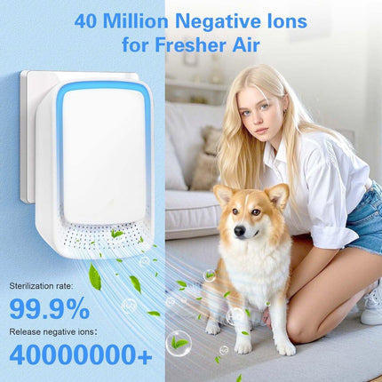 Air Purifier - Pack of 4 Plug-in Negative Ion Air Purifiers - Negative Ion Air Purifier - Home Air Purifier - Negative Ion Air Purifier - Deodorizer - Ionizer - Wit.