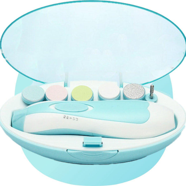 Smart-Tech Baby Electric Nail Files - Baby Nail Care - LED - Baby Nail Files - Blauw.