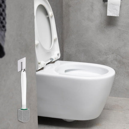 Toilet pumice stone - 10 pieces - Replaceable - Pumice stone stick - Descaler - With handle.