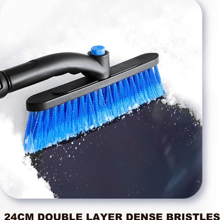 Extendable ice scraper with snow brush - Extra long handle - Telescopic handle - Ice scraper - Snow brush - Car ice scraper - Car window scraper - Snow scraper - Window scraper.