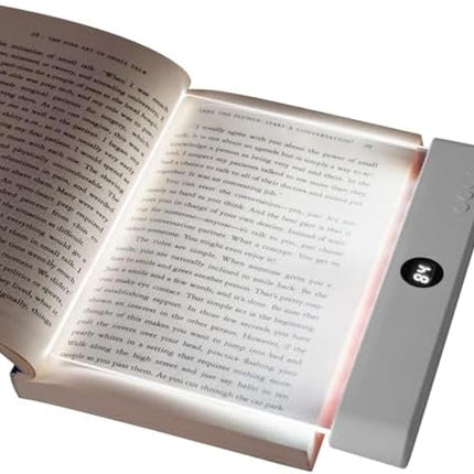 Lampe de lecture plate, lampe de chevet LED , lampe de lecture de livre, lampe de lecture de protection, lampe de lecture de nuit (blanc).
