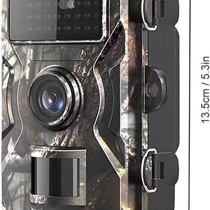 Rechargeable wildlife camera with night vision - 10 x 13.2 cm - IP66 waterproof - 1.3 m range - 1080p - 32 GB SD card included - For wildlife monitoring - For outdoor use.