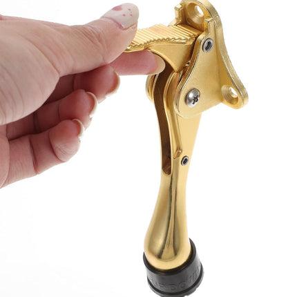 Door stop - interior door stop - exterior door stop - door stop - safety door stop - swing and recessed door stop - wall protection - gold.
