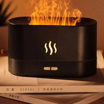 Boostiv® Aroma Diffuser - Humidifier - Aromatherapy - Flame Effect - Aroma Diffuser - Nebulizer.