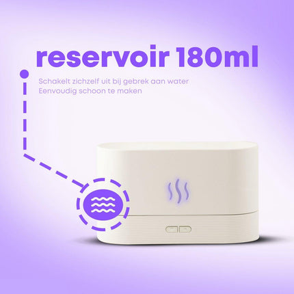 Boostiv Aroma Diffuser - Humidifier - Aromatherapy - Flame Effect - Aroma Diffuser.