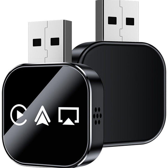 3-in-1 Wireless CarPlay Mirror Link Adapter (version 2026) compatible with iPhone/Apple/Android: automatic connection to your car's screen, dual Wi-Fi 2.4/5 GHz and Bluetooth 5.0, wired to wireless mode (iPhone compatible, 1 piece).