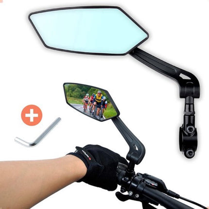 Electric bike rearview mirror, ideal for Father's Day, 360° rotating, compatible with almost all bikes, Allen key included..