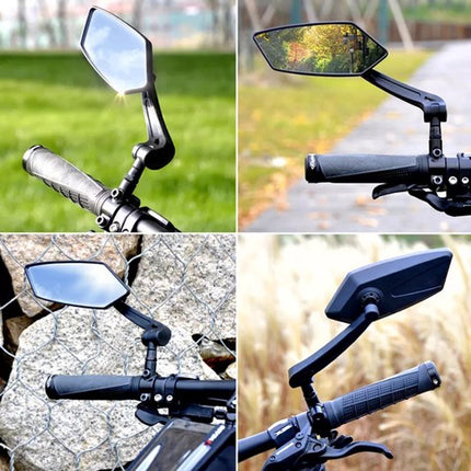 Electric bike rearview mirror, ideal for Father's Day, 360° rotating, compatible with almost all bikes, Allen key included..