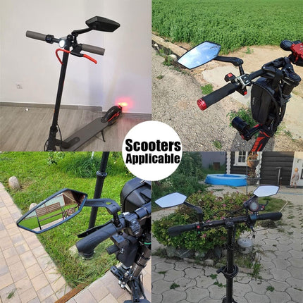 Electric bike rearview mirror, ideal for Father's Day, 360° rotating, compatible with almost all bikes, Allen key included..