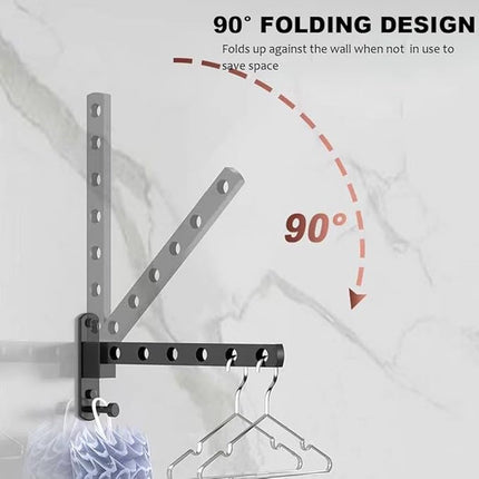 Wall-mounted clothesline - Wasrek - Clothesline - Wall-mounted clothesline - Foldable wall-mounted clothesline - Drying.