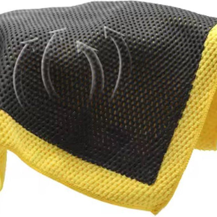 EPC® Clay Cloth Car - 3D Clay Towel - Clay Towel - Clay Mitt - Clay Bar - Microfiber Cleaning Cloth - Removes Resin, Tar, Flies, Bird Droppings - Yellow/Zwart.
