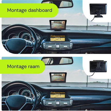 Procar® ARC1 HD Parking Backup Camera + 4.3-inch TFT LCD Monitor - Black.