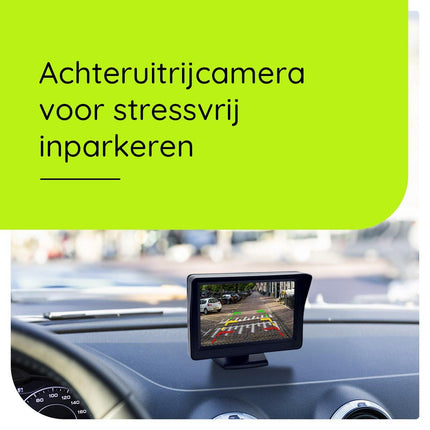 Procar® ARC1 HD Parking Backup Camera + 4.3-inch TFT LCD Monitor - Black.