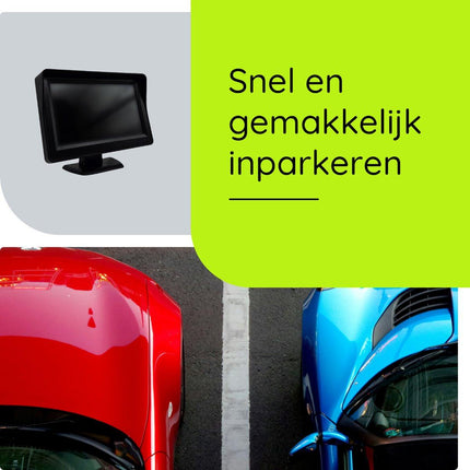 Procar® ARC1 HD Parking Backup Camera + 4.3-inch TFT LCD Monitor - Black.