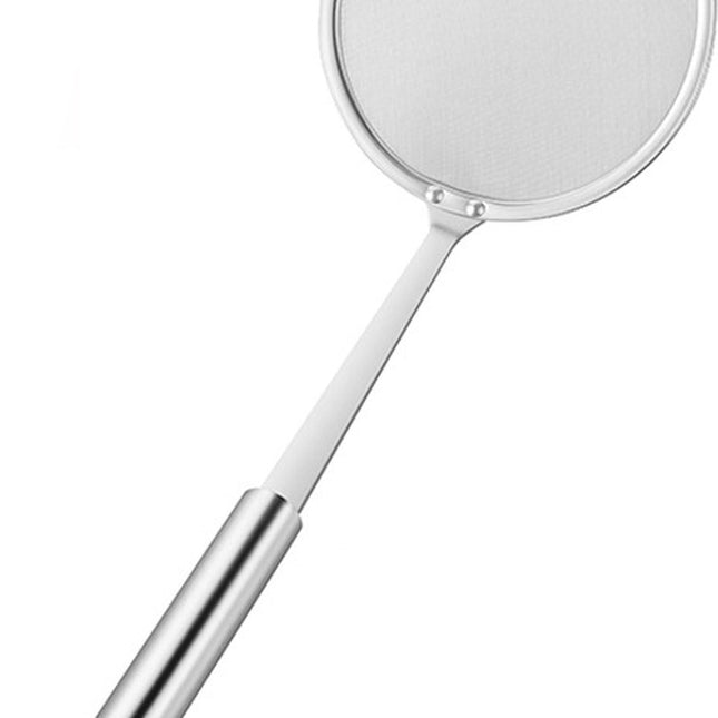 Set of 2 hanging skimmers with handle, Kitchen Tools, silver, 32 cm, stainless steel.