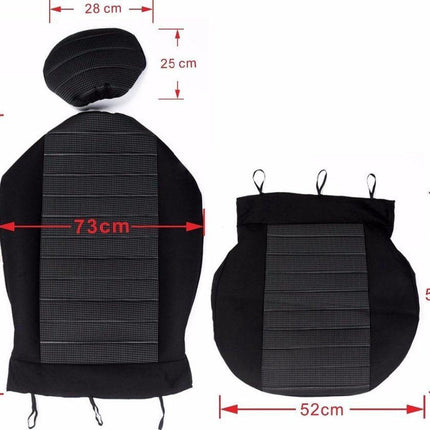 Car seat cover / Car seat cover / Car seat covers / Universal car seat covers - Driver/passenger seat cover (not for the back seat) - Universal - Fits most models - Stylish - Black/Blue.