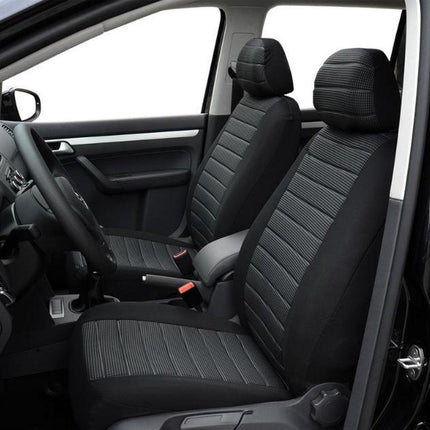 Car seat cover / Car seat cover / Car seat covers / Universal car seat covers - Driver/passenger seat cover (Not for rear seats) - Universal - Fits most models - Stylish - Black/Gray.