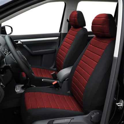 Car seat cover / Car seat cover / Car seat covers / Universal car seat covers - Driver/passenger seat cover (not for the back seat) - Universal - Fits most models - Stylish - Black/red.