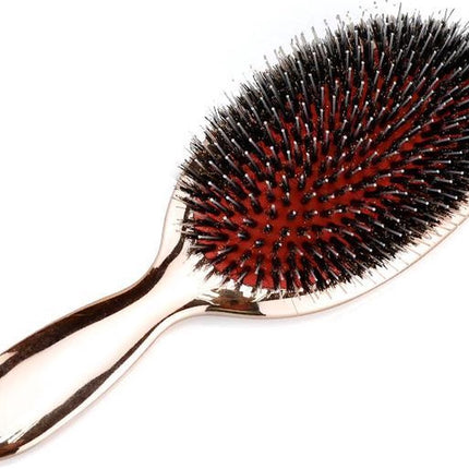 Rose Gold Extension Brush | Boar Bristle/Pig Bristle Hairbrush | Hairbrush | Tangle-Free | Anti-Tangle Hairbrushes.