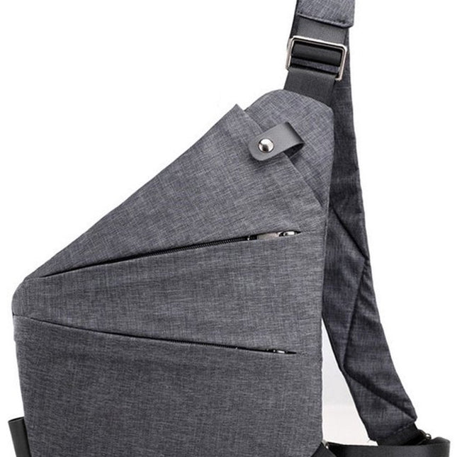 Anti-theft travel bag, small messenger bag, shoulder bag, lightweight backpack, casual chest bag with single strap for travel, sports, walking, cycling.