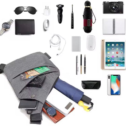 Anti-theft travel bag, small messenger bag, shoulder bag, lightweight backpack, casual chest bag with single strap for travel, sports, walking, cycling.