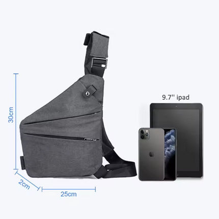 Anti-theft travel bag, small messenger bag, shoulder bag, lightweight backpack, casual chest bag with single strap for travel, sports, walking, cycling.