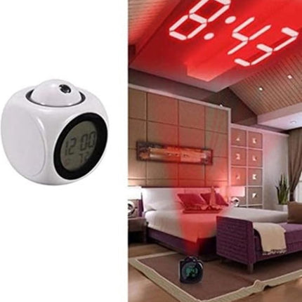 Clock radio with projection - Digital clock radio - Digital clock radio - Wit.